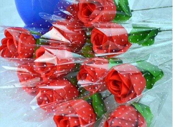 50 pz/lotto Rose Artificiale Fiore di Seta Bianco Matrimonio Bouquet Da Sposa Decorazione Della Casa 2.3