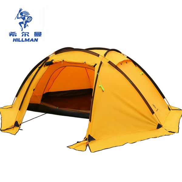 

wholesale- hillman 3-4 person 2 layer huge space aluminum pole hiking party family fishing beach waterproof ultralight outdoor camping tent