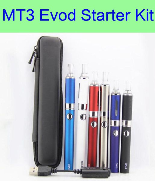 

EVOD MT3 kit Long Zipper Case Kit e cigarette starter kits with EVOD battery MT3 vaporizer