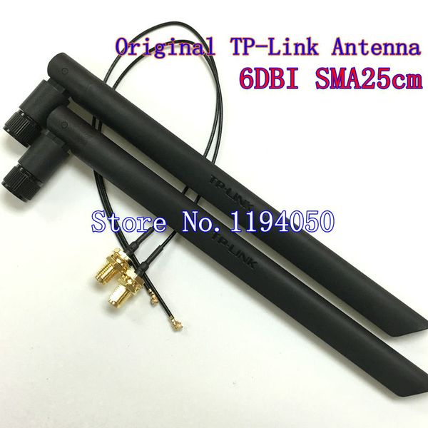 Freeshipping Sma interface 6db antena omni d-link roteador sem fio placa de rede sem fio .4GHz 5GHz 5.8GHz Antena de banda dupla WiFi RP-SMA