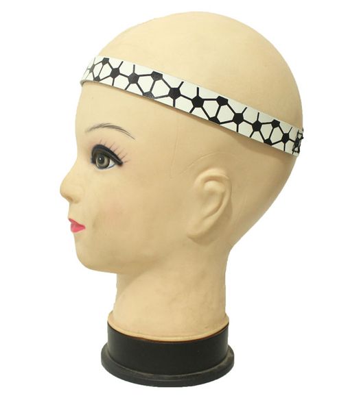 

europe softball head with sewn leather baseball stadium quickly bandaged head hair band headband gum couture leather softball scarf men and, Silver