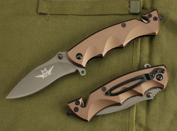 

Free DHL Fox Folding Knife 3Cr13 54HRC EDC Pocket Rescue Knives Aluminium Handle Camping Tactical Tools Xmas Gift For Men F536L