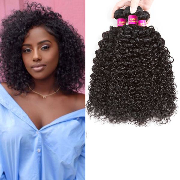 Peruvian Kinky Curly Hair Bundles 100 Remy Human Hair Extension