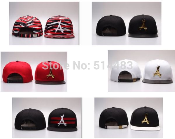 

wholesale-tha alumni snapback cap mental leather pu strapback hat 7 colors baseball caps sports hats good deals ing, Blue;gray
