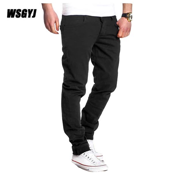 

wholesale- men's trousers 2017 new casual men pants slim pant straight trousers fashion black pants men solid trousers size m-xxl 053