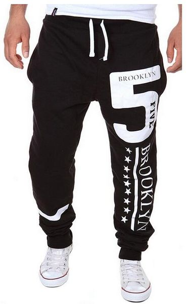 

High quality mens casual sweatpants men Jogger pants skinny fashion printed men's trousers sports free shipping