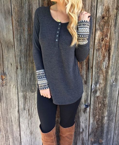 

women's t-shirt women casual tees autumn spring long sleeved grey bottoming o-neck printed tshirts female, White