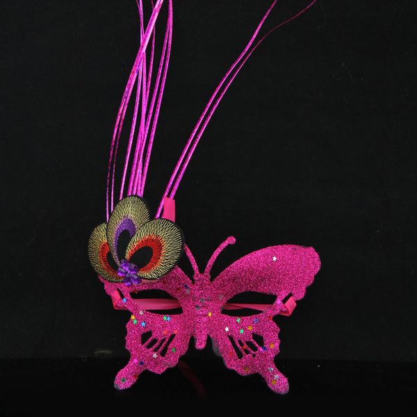 

Color Butterfly Princess Party Mask Powder Decor Christmas Masquerade Club Mask Lady Favors Performance Props SD993