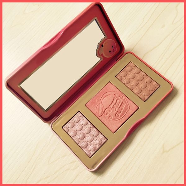 

Factory direct dhl new arrival weet peach glow infu ed bronzer highlighter makeup blu h palette mell like peache high quality
