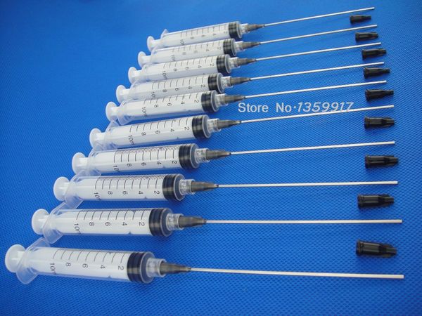 

10ml branch 10cc yringe luer lock up 16g blunt tip needle length 10cm