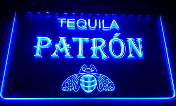 

LS029-б Patron Tequila Beer Bar неоновый свет Вход