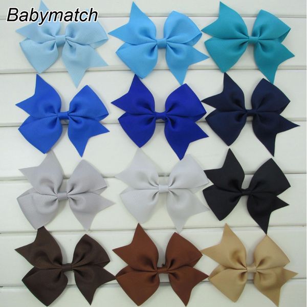 

babymatch 1000pcs /lot grosgrain ribbon bows with clips boutique bow hair pins hair accessories for teens girls hair