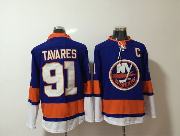 

2018 New 91 John Tavares Hockey Jerseys New York Islanders 27 Anders Lee 2 Nick Leddy Jersey Stitched Blue White 55 Johnny Boychuk