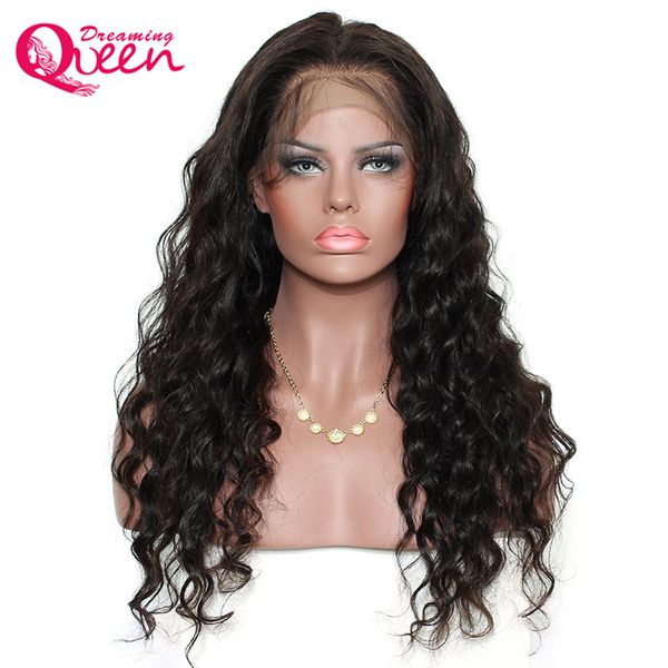 

loose wave brazilian wig full lace human hair wigs for black women 130% density pre plucked virgin hair, Black;brown