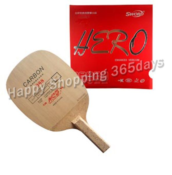 

wholesale- pro combo yinhe 988 with sword hero rubber table tennis racket