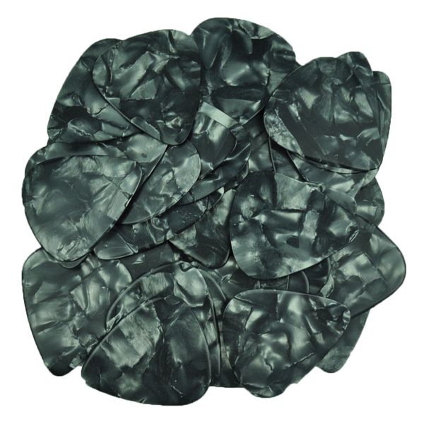 

Lots of 100 pcs Heavy 0.96mm Blank guitar picks Plectrums No Print Celluloid Pearl Black