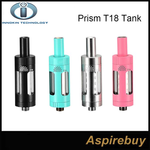 

100% оригинальный Innokin Endura Prism T18 танк 2,5 мл Верхняя начинка с 1,5 ом сменная головка катушки-бак из нержавеющей стали