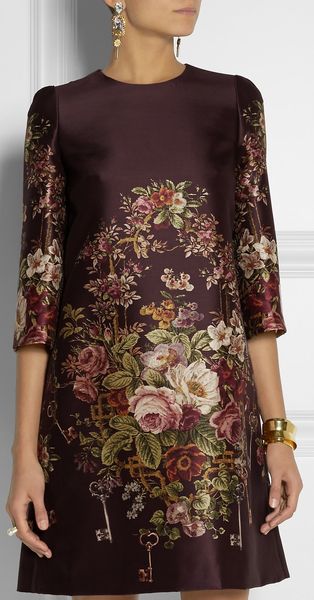 

vintage floral and key printed mini dress party dresses 7595, Black;gray