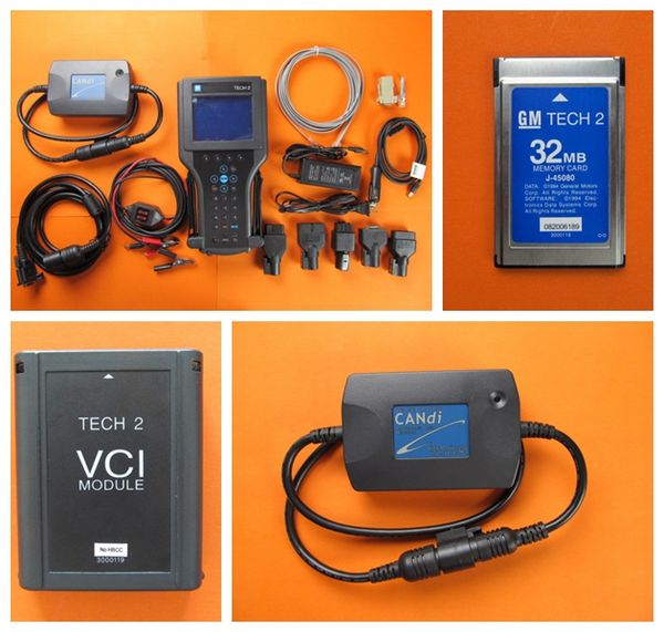 Tech 2 Diagnostic Tools Scanners Card para G/M, Opel, Holden, Isuzu Saab e Suzuki Cables