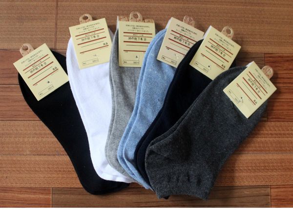 

Wholesales 50paris\lot Business Men's Sock Brand Men Cotton Breathable Socks Style Casual Simple Cotton Harajuku Unisex Short Socks