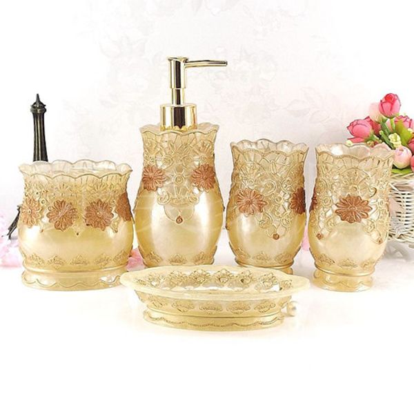 

eco friendly bathroom supplies resin bathroom set of five pieces wash set bathroom set bath tubs soap dish toothbrush holder