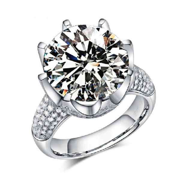 

Ювелирные изделия женщины пасьянс круглый вырезать большой 8ct Топаз Diamonique имитац