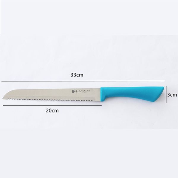 

wholesale-bread knives kitchen knife serrated design cutter for cut bread cheese watermelon cake stainless steel tools