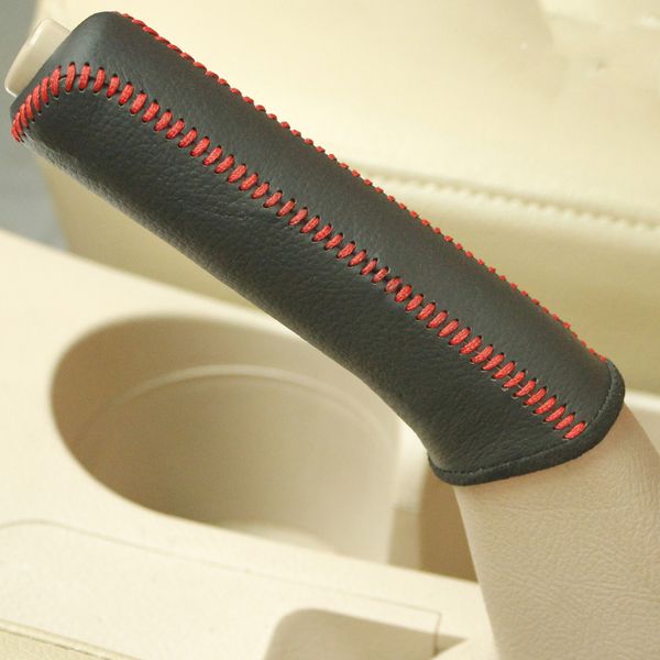 Case para KIA Cerato tampa do travão de mão Estilo do carro de couro Genuíno Travão de mão tampa de decoração de interiores acessórios Do Carro