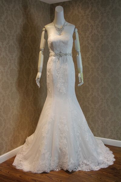 

chapel train sweetheart lace wedding dress with pearls 2017 lace up marriage bridal gowns fast shipping, White