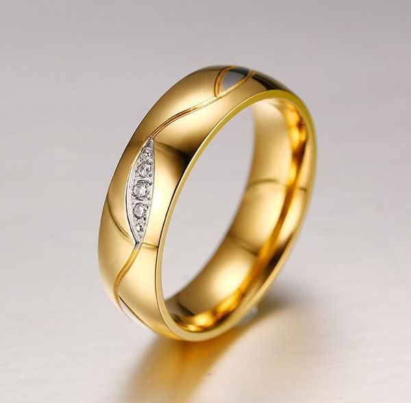 

fashion austrian crystal rings for women 18k gold plated stainless steel wedding cocktail accessories lovers ring for valentines gift, Silver
