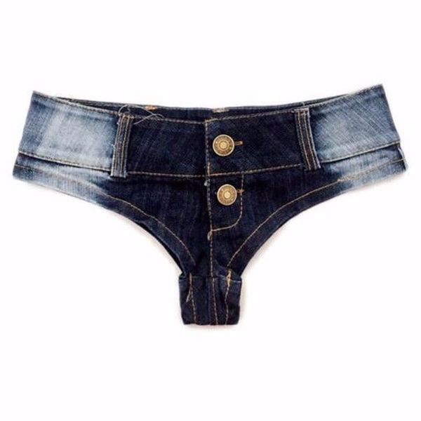 Wholesale- Micro Mini Sexy Black Party Club Shorts Women Lady Clothing Booty Denim Hot Jeans Shorts Retro