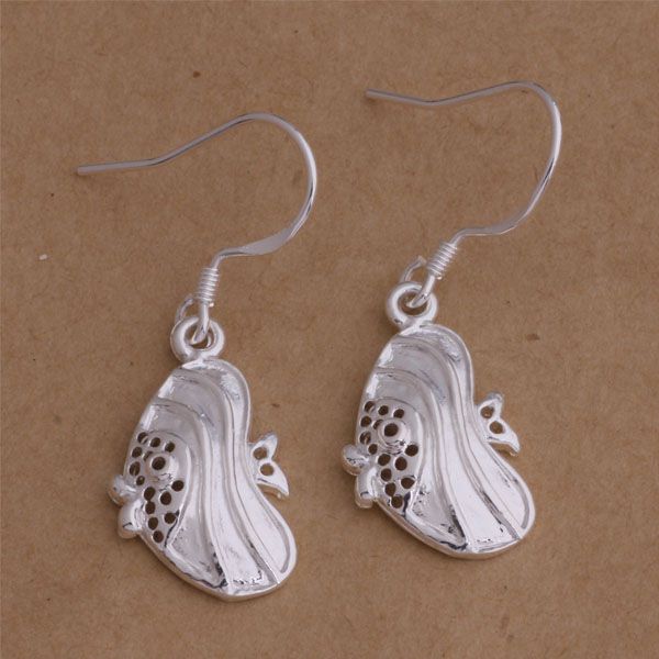 

fashion (jewelry manufacturer) 40 pcs a lot pierced butterfly earrings 925 sterling silver jewelry factory price fashion shine earrings