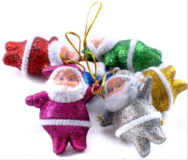 Decorazioni natalizie ornamenti natalizi piccoli mestieri d'attaccatura di Babbo Natale per natale tre e finestra spedizione gratuita CF001P