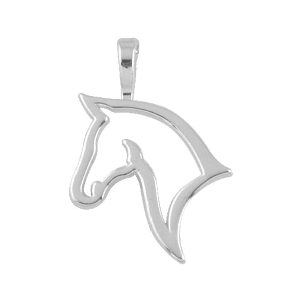 

Индивидуальные родием покрытием Lucky Horse Head аксессуары подвески кулон DIY ювелирные изделия FindingsComponents для браслеты и ожерелья