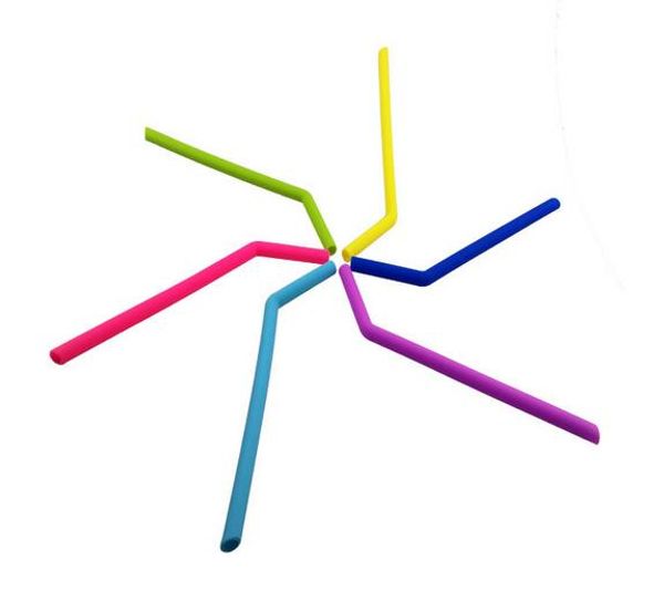 

bent silicone straw for 20 oz 30 oz cup curve silica gel drinking straw mason jar straw