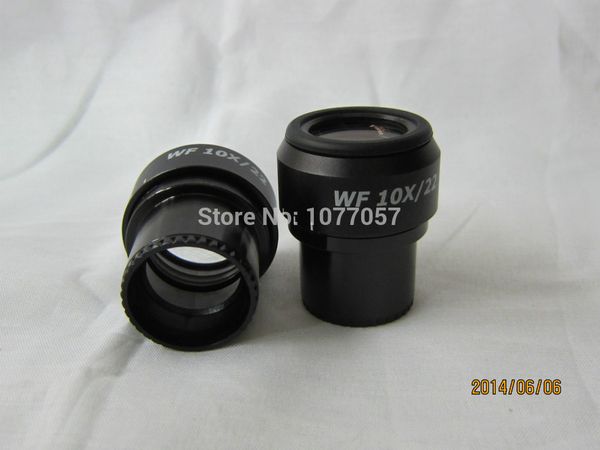 Freeshipping Oculare stereo regolabile Super widefield WF10X-22mm di alta qualità per microscopio Nikon Olympus W / 30mmdia