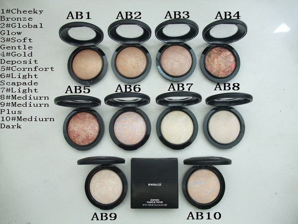 

Free shipping !1PCS NEW Makeup Mineralize Skinfinish Poudre De Finition Face Powder 10g,10 color choose