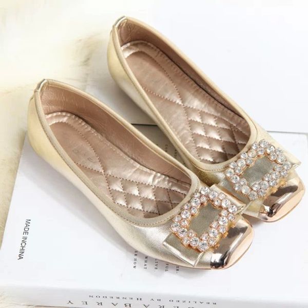 

2015 brand new women ballet flats heel shoes with crystal woman casual square toe loafers autumn oxford vintage slip on sneakers, Black