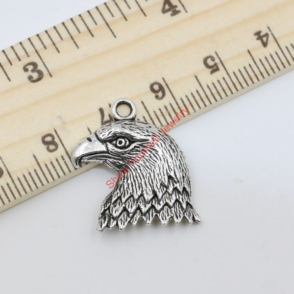 

antique silver tone eagle birds charms pendants for jewelry making diy handmade craft 22x19mm 20pcs/lots d312 jewelry making diy, Bronze;silver
