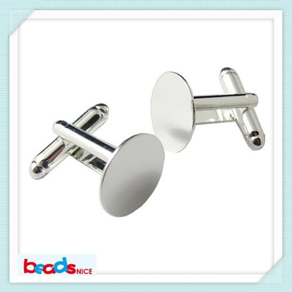 

Wholesale-BeadsnID3424 fashion design cufflinks for mens French cufflink backs free shipping 16mm blank cuff links high quality