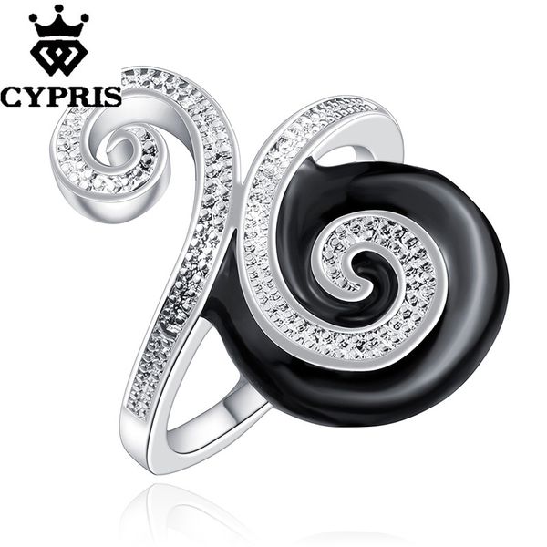 

wholesale- sale r664 silver finger ring lady crystal rhinestone ceramic anillos para hombre de boda joyas de plata cypris, Golden;silver