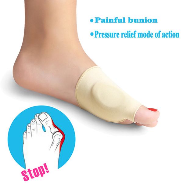 Оптовые 20Pairs = 40шт Hallux Valgus Коррекция рукава для ухода за ногами Специальный большой палец на ноге Силиконовое кольцо для большого пальца ноги Ортопедическая скоба Снять