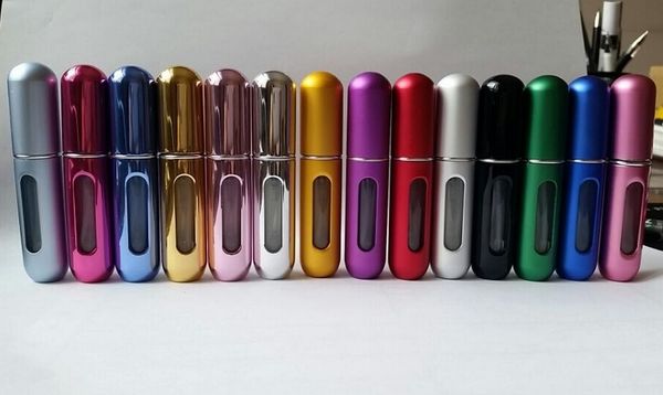 

Whole ale 5ml metal aluminum empty gla perfume bottle travel bottle perfume atomizer makeup pray