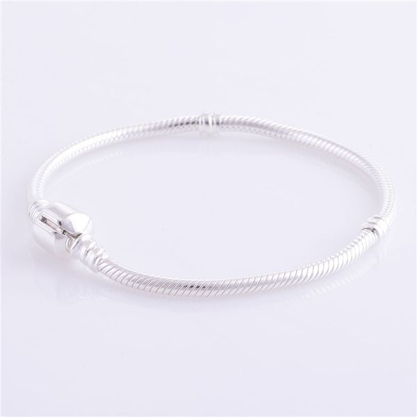 

woman s925 ale sterling silver snake bracelet diy jewelry findings european charms beads bracelets & bangle jewelry making, Golden;silver