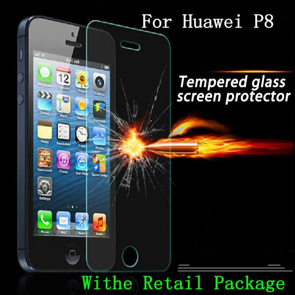 Para huawei p8 p7 p6 filme protetor de tela de vidro temperado g6 g7 c199 honor 6 plus y300 y320 y550