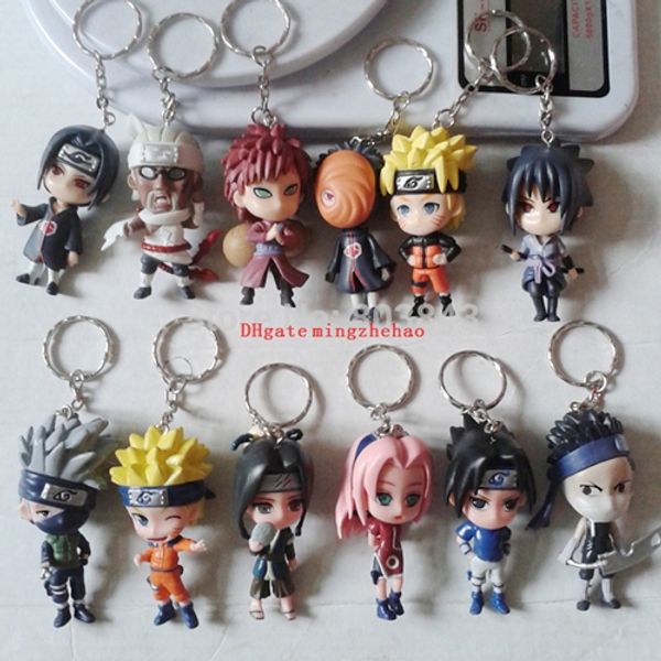 

2017 новый Новый 12 шт. / Компл. Аниме Наруто телефон Брелок Shippuden Сакура Какаши Подвеска Мальчики Девочки Подарочные Игрушки Украшения