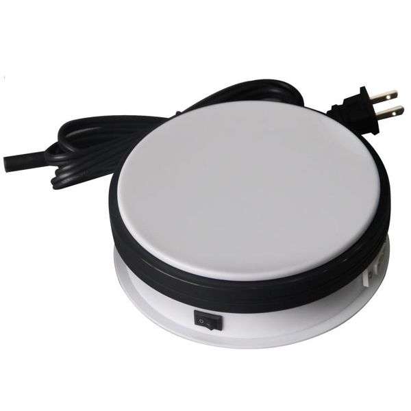 

wholesale-15kg loading 15cm rotary display stand rotating turntable display box shoot table, Black;white