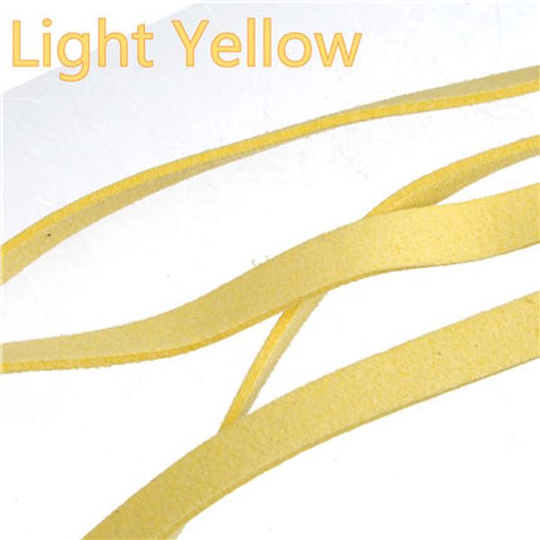 

wholesale 10mm leather belt flat wide imitate pu suede cords candy yellow jewelry accessories diy keychains bangle dog necklaces fashion 40m, White;red