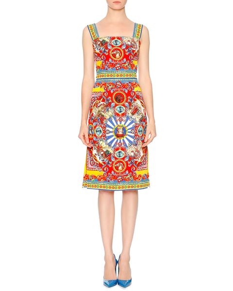 

fashion print women sheath dresses square collar sling dresses 1215111, Black;gray