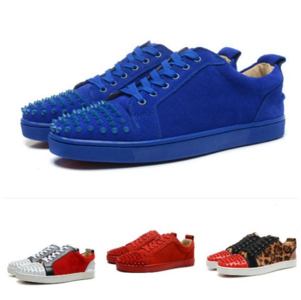

Fashion low to help red shoes men and women casual lace leather rivet platform shoes couple models